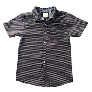BEN SHERMAN BOYS SHORT SLEEVE BUTTON DOWN SHIRT SIZE MEDIUM 10/12